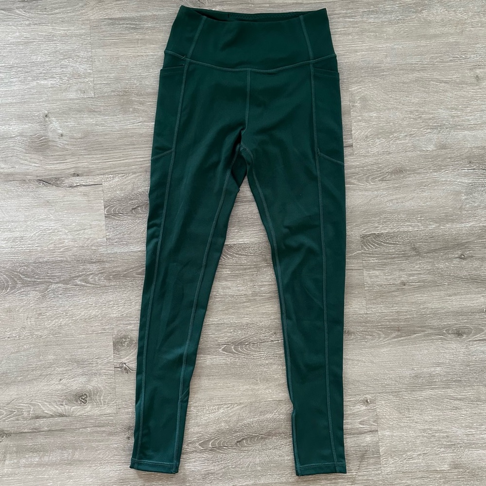 Victoria’s Secret High Rise Pocket Leggings – Dark Green – Size 4